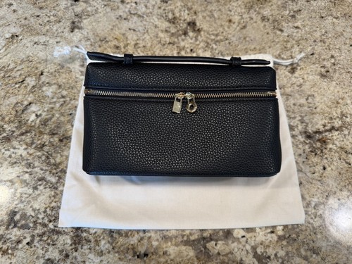 Loro Piana Women’s Black L19 Bag Black Leather Gold Hardware