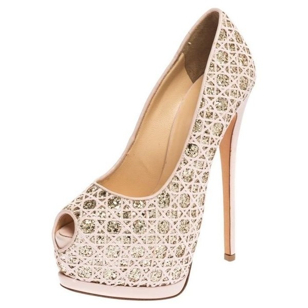 Women Giuseppe Zanotti Heels Beige Leather 36.5