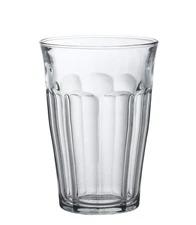 Tempered Glass, Made In France Picardie Clear Tumbler, Set of 6, 12.62 oz.