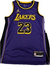 LeBron James Signed Replica Style Lakers Jersey Psa