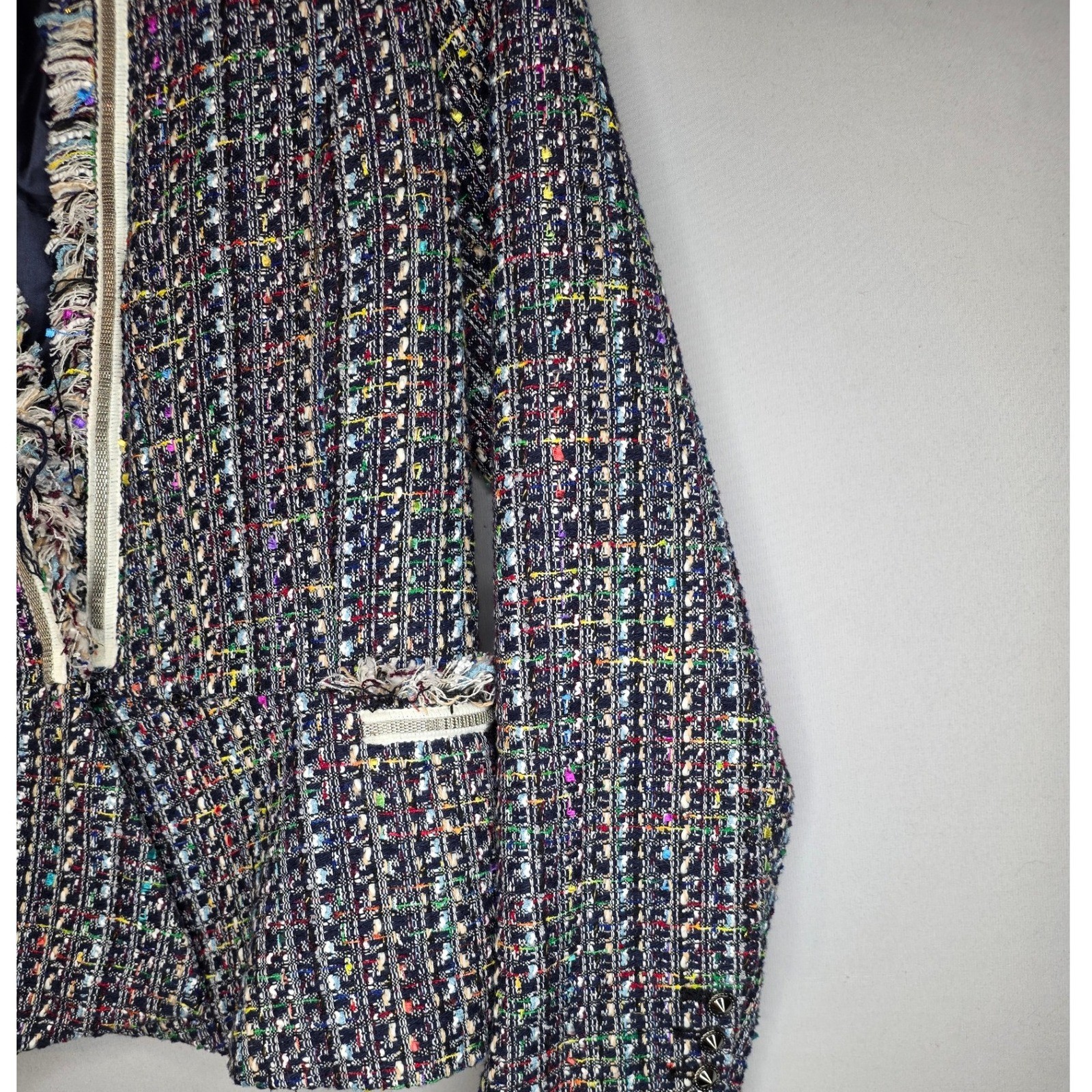 Vici structured tweed jacket blazer Multicolored … - image 5