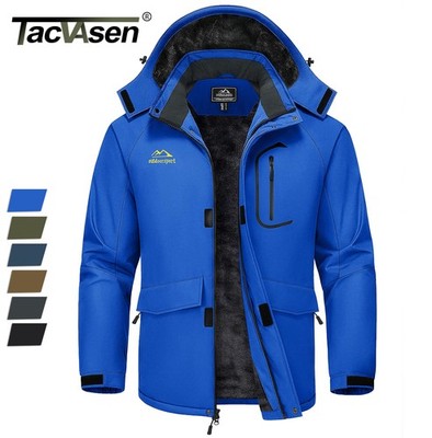 Men's Winter Ski Jacket Snow Waterproof Fleece Lined Warm Jacket Snowboard Parka