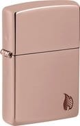 ZIPPO Rose Gold Armor Case Deep Carved ''Flame'' 60007340