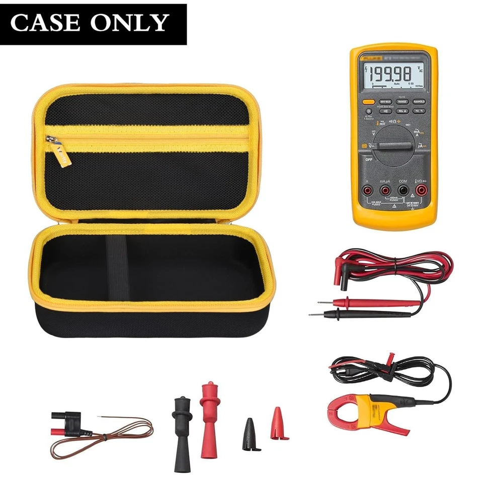 Funda para Multímetro Digital Industrial Fluke 87V/Max/ 77 IV/ 83V/ 88 Viaje Duro Foto 4 de 4