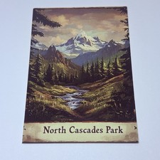 North Cascades National Park Postcard Washington Scenic Art Print Souvenir P2