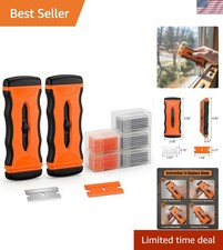 2-Pack Razor Scraper Set: 50 Blades for Ultimate Cleaning Versatility