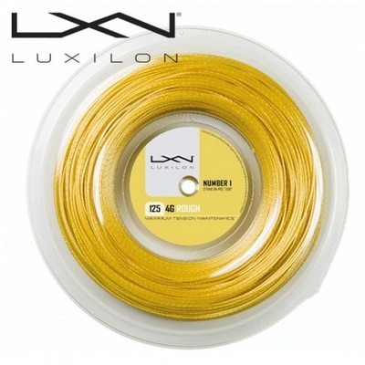 LUXILON LXN 4G Rough 1.25mm 200m 17Gauge Tennis String Racquet String Gold NWT
