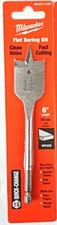 Milwaukee 48-27-1121 1-1/8" x 6" Wood Flat Boring Bit
