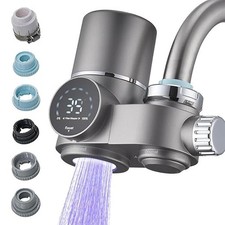 Water Filter and UV Light Purifier with 2 FREE Filter Replacements & 6 Adapters