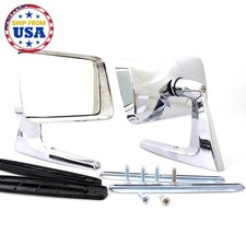 Fit For 1964 1965-1966 Thunderbird New Chrome Exterior Door Mirror Pair 2pcs