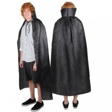 Magician's Cape 57" Fabric Black Cape Costume Prop Birthday Party Decorations