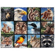 Herrschners&reg; North American Wildlife Montage Latch Hook Kit