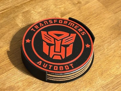 Transformers 5-piece drink coaster set