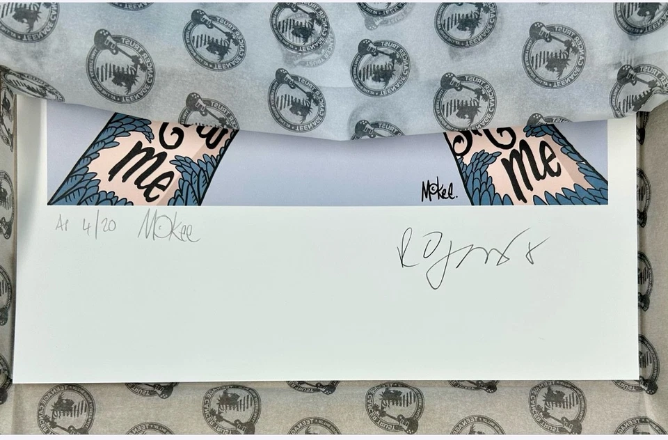 Robert Smith & Pete McKee SIGNED ARTIST PROOF The Cure Artwork Display Autograph - Image 3 of 4