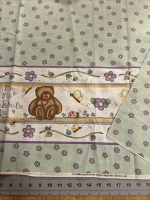 Butterfly Kisses Border Dianna Marcum Marcus Bros Cotton Fabric 1/2 Yard New