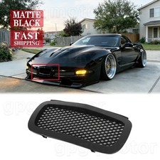 For Corvette C5 1997-2004 Matte Black Front Bumper Grille License Plate Cover For Corvette C5 1997-2004 Matte Black Front Bumper Grille License Plate Cover