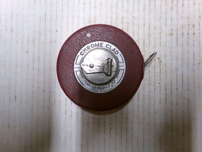 Vintage Lufkin Rule Co Steel Tape Measure 50ft USA
