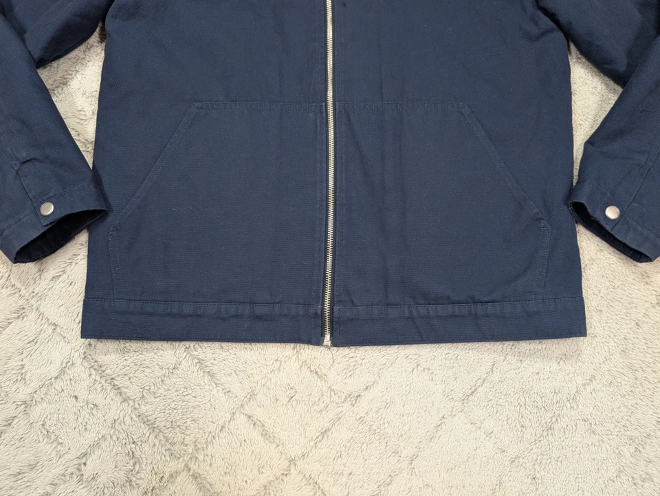 Volcom Jacket Mens S Blue Navy Palm Drive Garage Full Zip Sherpa Lined - Image 2 of 4
