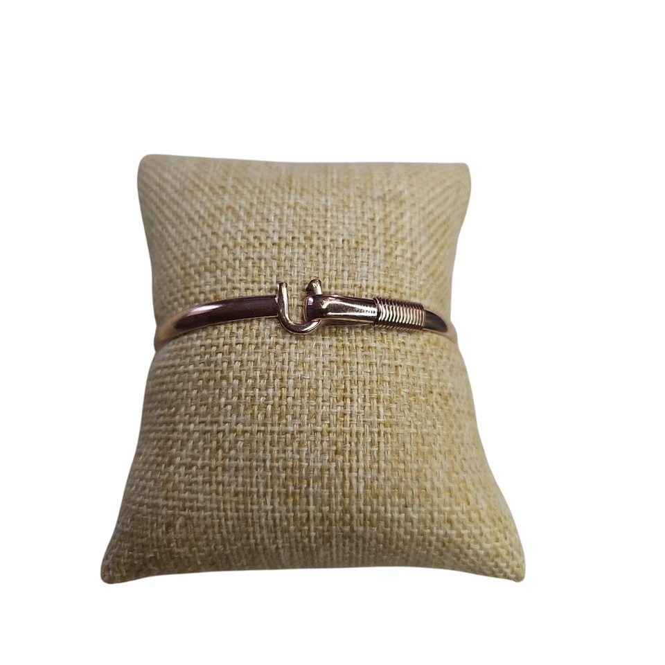 Brazalete gancho titanio envolvente Ti color oro rosa TMTI 4mm talla 7 Foto 2 de 4