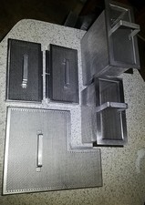 OEM Hobart Dishwasher CRS66A SET OF 5 Strainer Conveyor Baskets & Pans Stainless