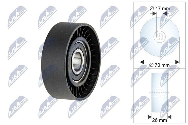 Original NTY Umlenk-/FüHrungsrolle Keilrippenriemen RRK-CH-009 FüR Chrysler-image