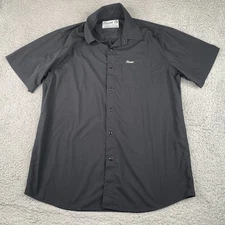 Dixxon Flannel Co Shirt Mens Large Black Button Up DLux Signature Series Bamboo