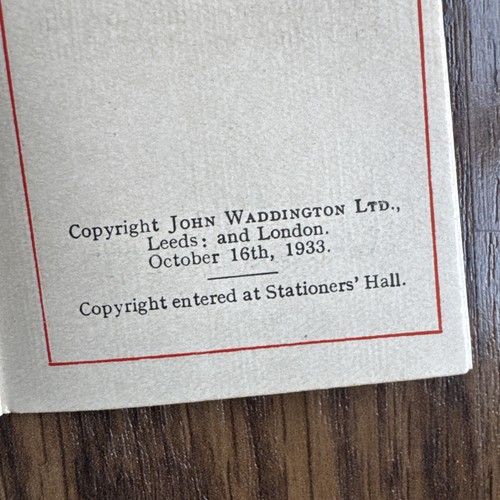 Antique Vintage Lexicon Card Game By Waddingtons Dated 1933 Complete Rare - Picture 8 of 18
