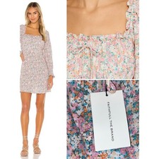 New Faithfull The Brand $169 Ira Mini Dress Vionette Floral Print Womens L US 8