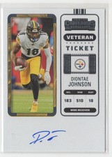 2023 Panini Contenders Veteran Ticket Diontae Johnson Auto Steelers #CTA-DJO