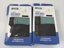 Duluth Trading Men's 2 Pack Buck Naked Underwear Boxer Briefs Size XL