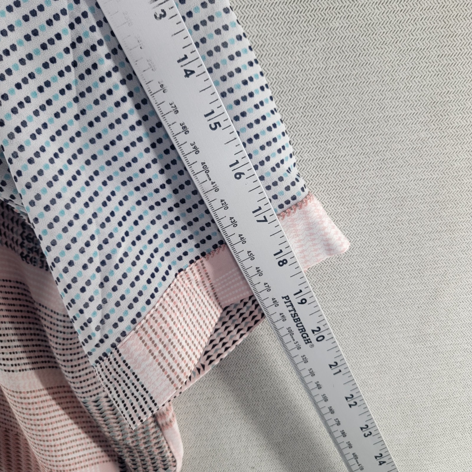 Rose + Olive Womens Top Patchwork Button Up Size … - image 7