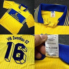 Vintage Adidas VfB Zwenkau 02 Football Jersey #16 Germany Size L