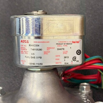ASCO 1'' Blocking Valve 120V 8040C004 120/60 110/50