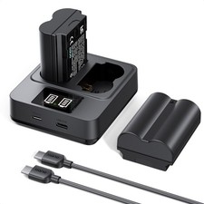 Image of llano NP-W235 Battery Kit 2 Pack USB-C Fast Charger Fujifilm X Series