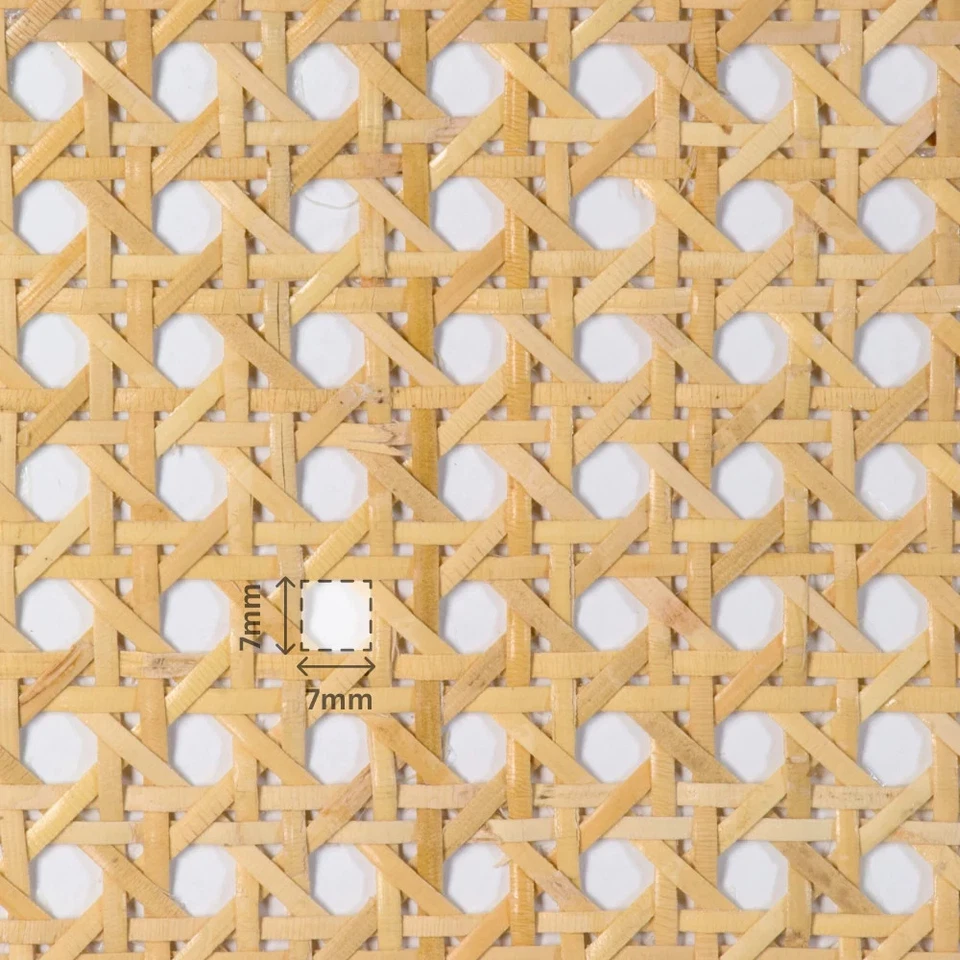 NATURAL Rattan Cane Webbing | HEX Circle | 7mm | NATURAL BROWN - image 2 of 4