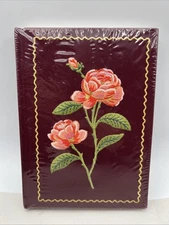 Rifle Paper Company Embroidered Journal 240 Lined Pages Roses Cotton 5.57"x8"