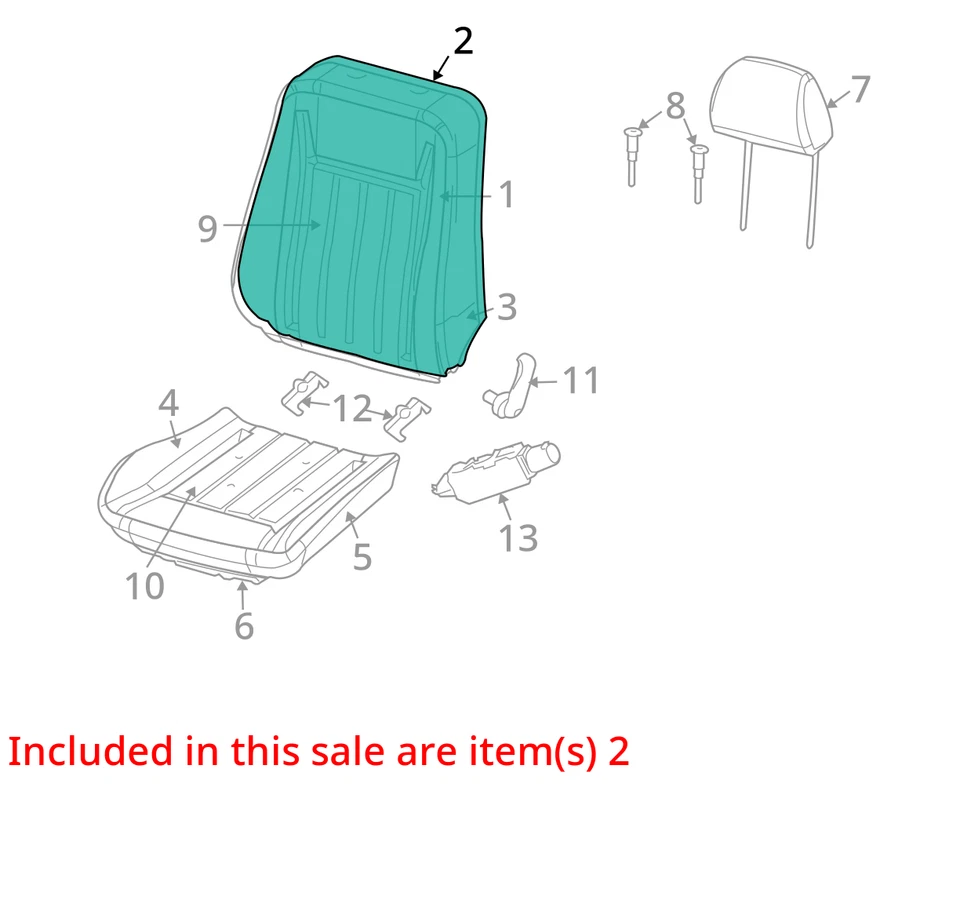 克莱斯勒前座后架 5057625AA 全新 原始设备制造商 5057625AA — 第 2/3 张图片