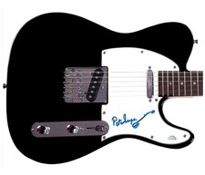 Pete Seeger w Sketch Signed Autographed Guitar ACOA