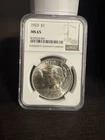 1923 Peace Silver Dollar - NGC MS65