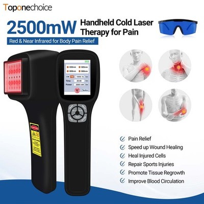 Handheld Red Light Laser Therapy Device 4 Wavelengths Joint Muscle Pain Relief