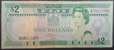 (1988) Fiji 2 Dollars P87a  D15-415958.