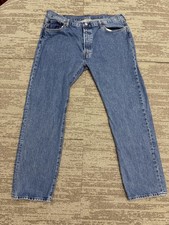 Levis 501 Jeans Mens 40x32 Straight Leg Button Fly Classic Vintage Denim