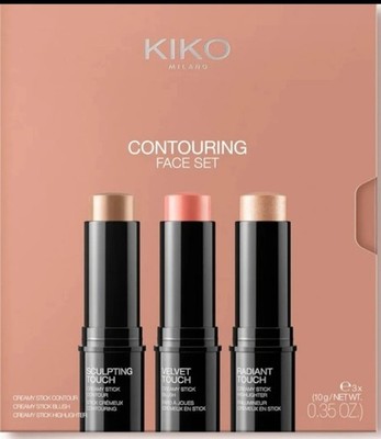 KIKO Milano Contouring Face Set 01 - 3 Stick Makeup Kit mit Creme Contour Stick