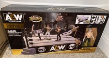 Jazwares AEW All Elite Wrestling Authentic Scale Ring & Kenny Omega Brand New