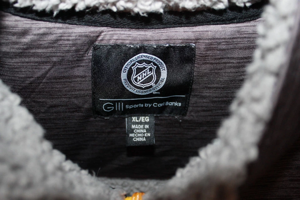 NHL Official Licensed Pittsburgh Penguins GIII Sherpa Lined Full-Zip Fleece - Image 3 of 4