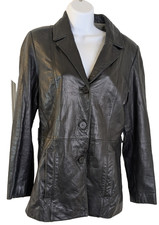 Adler Collection, Womens Leather Jacket, Blac...