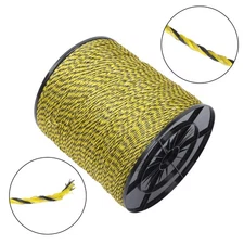 1/8" Diameter Electric Fence Wire 5200ft Polywire for Portable Livestock Fencing