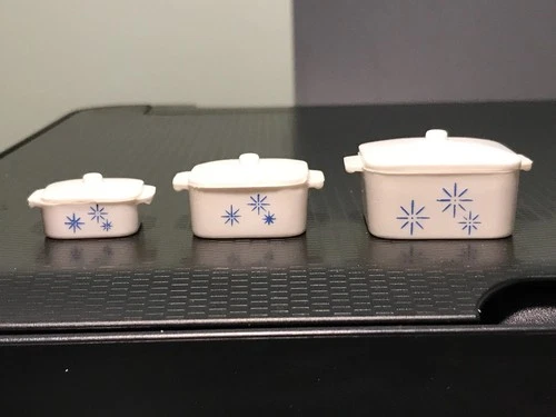 Vintage Barbie CASSEROLE SET of 3 - HOSTESS SET / BRUNCH TIME MORE EUC  (1960s)