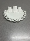 Vintage 1901 Westmoreland Milk Glass Owls Plate 7.5"