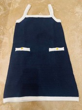 USED GUCCI KNIT SLEEVELESS FINE COTTON DRESS VERYGOOD